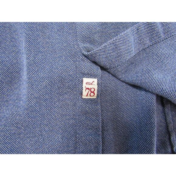 Banana Republic Grant Fit Blue Button Collar Shirt Men's size S Indie Nautical - Picture 8 of 9